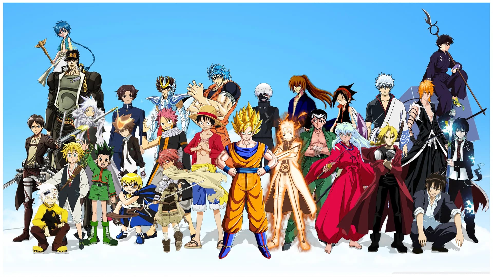 A crossover of favourite anime characters